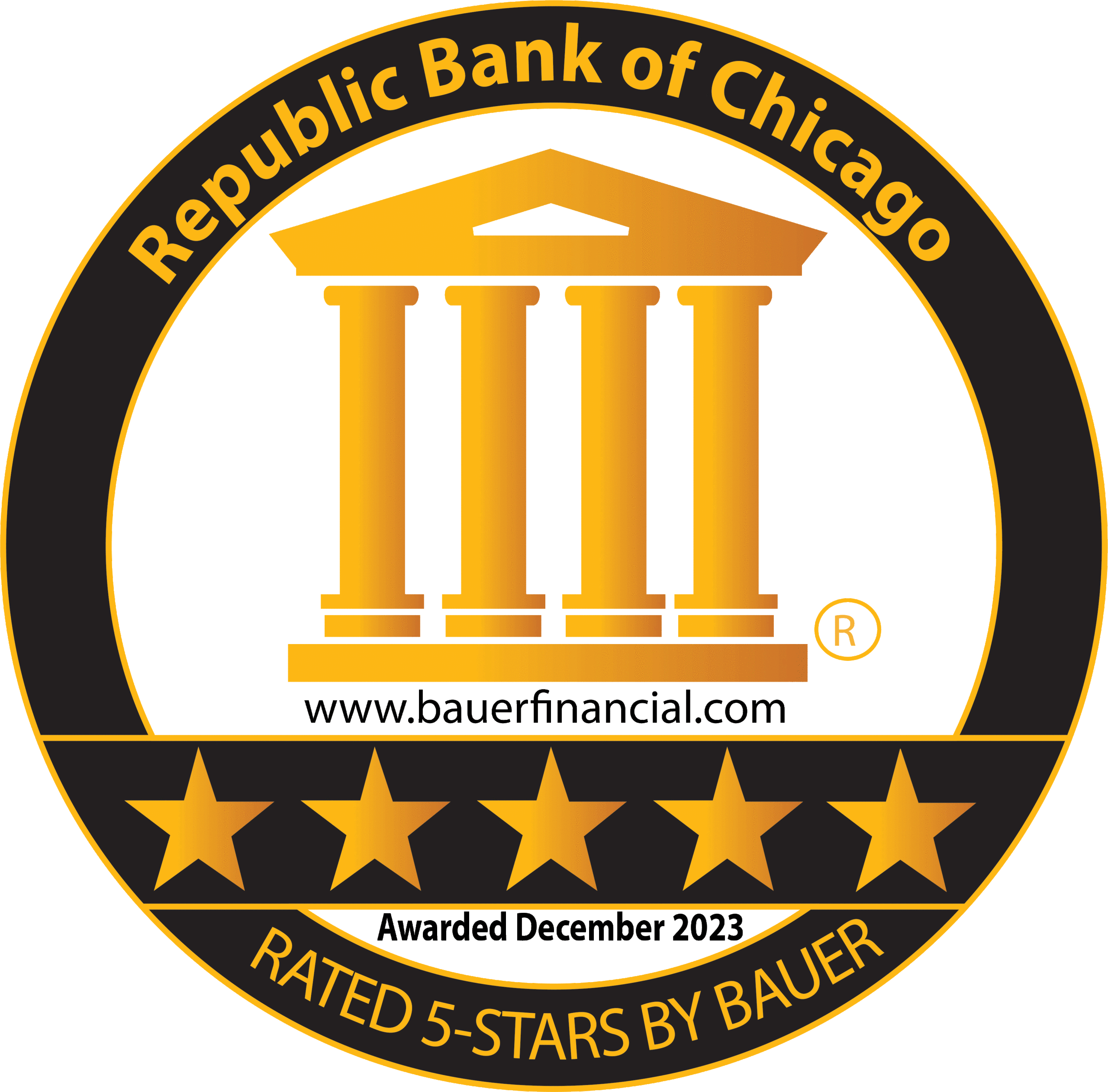 Republic Bank is Rated 5-Stars